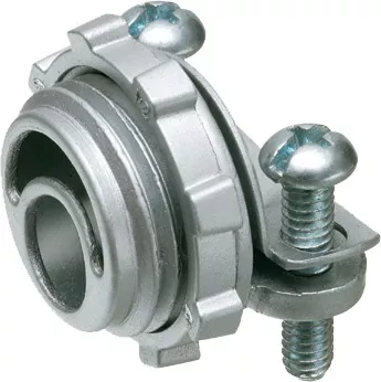 Arlington 8404 1-1/4" MC Cable Connector, Zinc Die-Cast