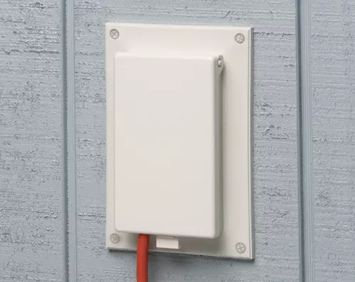Arlington DBVR1W Vertical Flat Surface Retrofit Box, White w/ White Cover