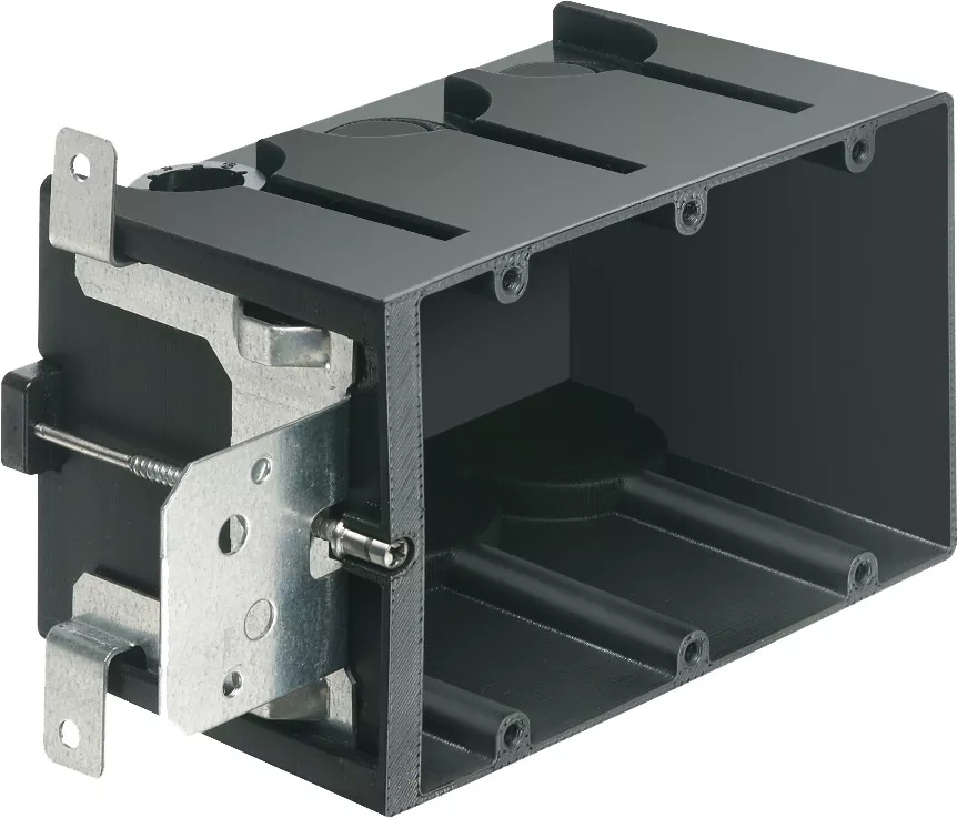 Arlington FA103 3-Gang Screw Mount Adjustable Outlet Box, Non-Metallic
