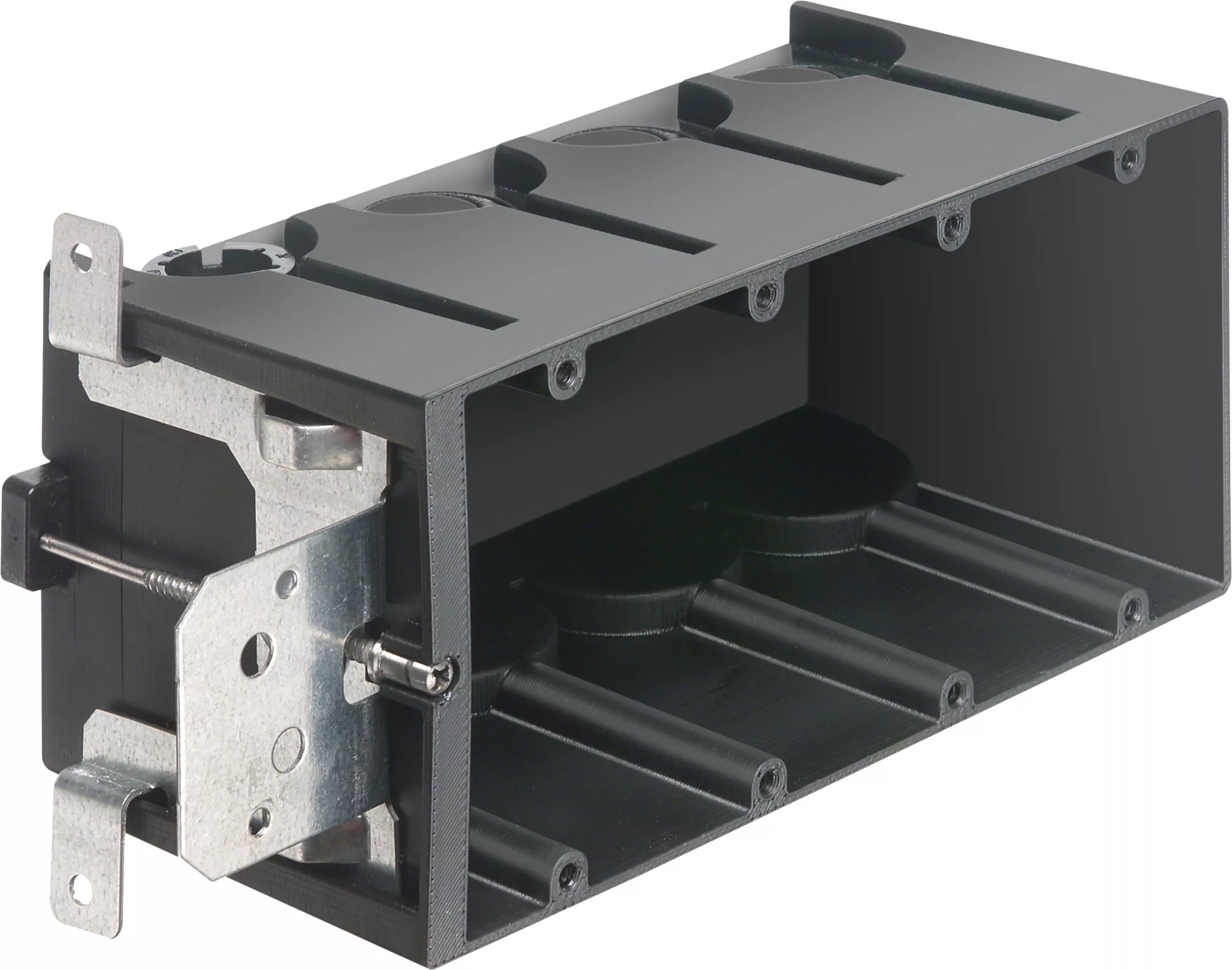 Arlington FA104 4-Gang Screw Mount Adjustable Outlet Box, Non-Metallic