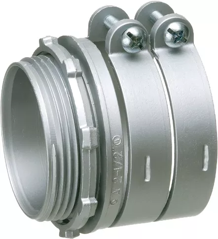 Arlington L427 2-1/2" Flex/AC/MC Squeeze Connector, Zinc Die-Cast