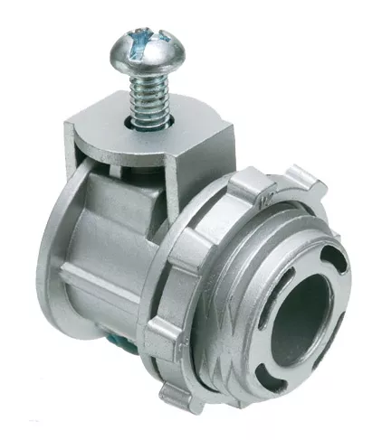 Arlington SG75 3/4" Saddlegrip Connector, Flex/AC/MC/HCF, Zinc Die-Cast