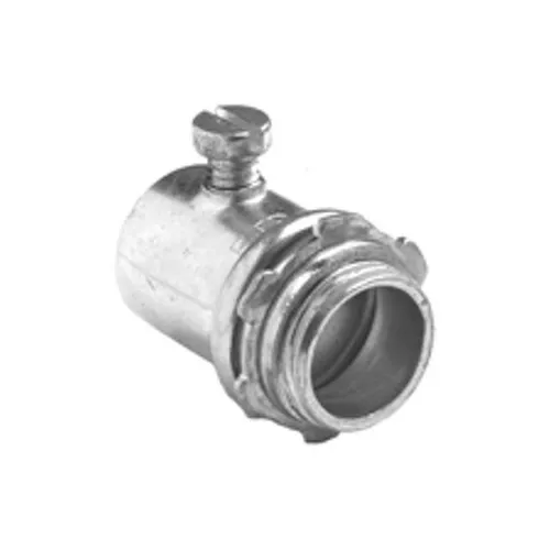 Bridgeport 232 1" EMT Set Screw Connector, Steel - Non-Insulated