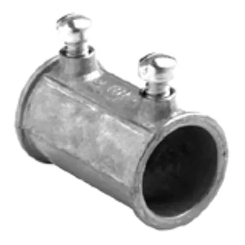 Bridgeport 243-DC 1-1/4" EMT Set Screw Coupling, Zinc Die Cast