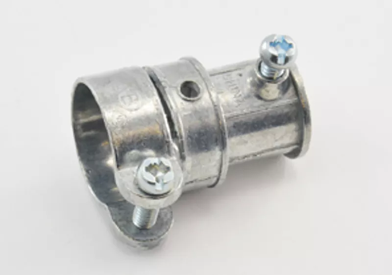 Bridgeport 281-DC 1/2" Flex Conduit to 1/2" EMT Set Screw Combination Coupling, Zinc Die Cast