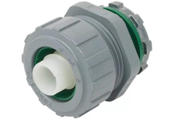 Bridgeport 434-NMLT 1-1/2" Liquidtight Straight Connector, Non-Metallic
