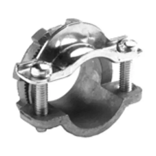 Bridgeport 664-DC2 1-1/4" Two-Screw Strap-Type NM Cable Connector, Round Cable, Zinc Die Cast
