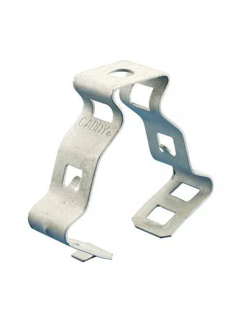 Caddy 32M Snap Close Conduit/Pipe Clamp, Spring Steel, 2" EMT, 2" Rigid/Pipe, 9/32" Hole, Plain