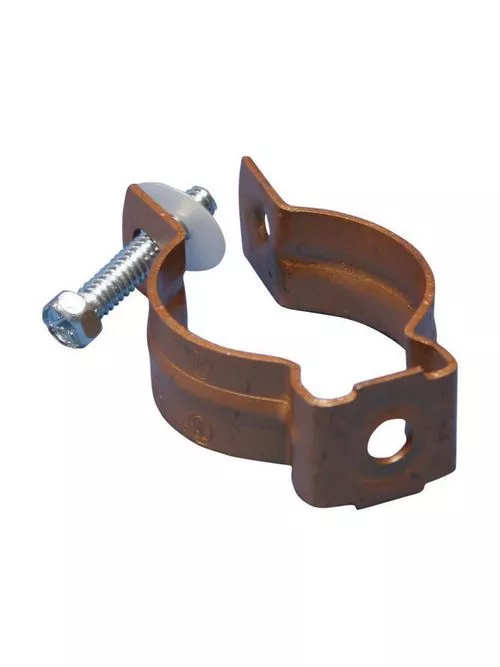 Caddy CD5BCP Bolt Close Pipe Clamp for Copper Tube, 2" Copper Tube, 5/16" Hole