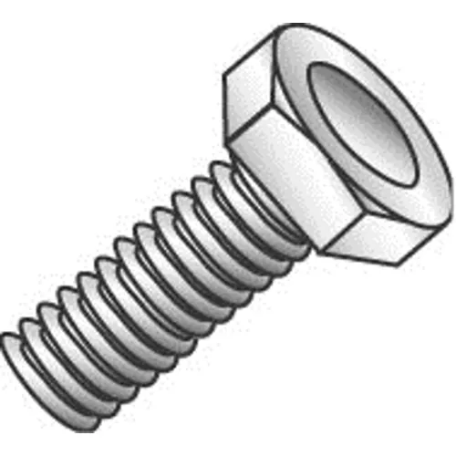 Cully 55026J 1/4-20 x 1-1/2" Hex Head Tap Bolt, Grade 2, Fully Threaded, Zinc Plated, Jar