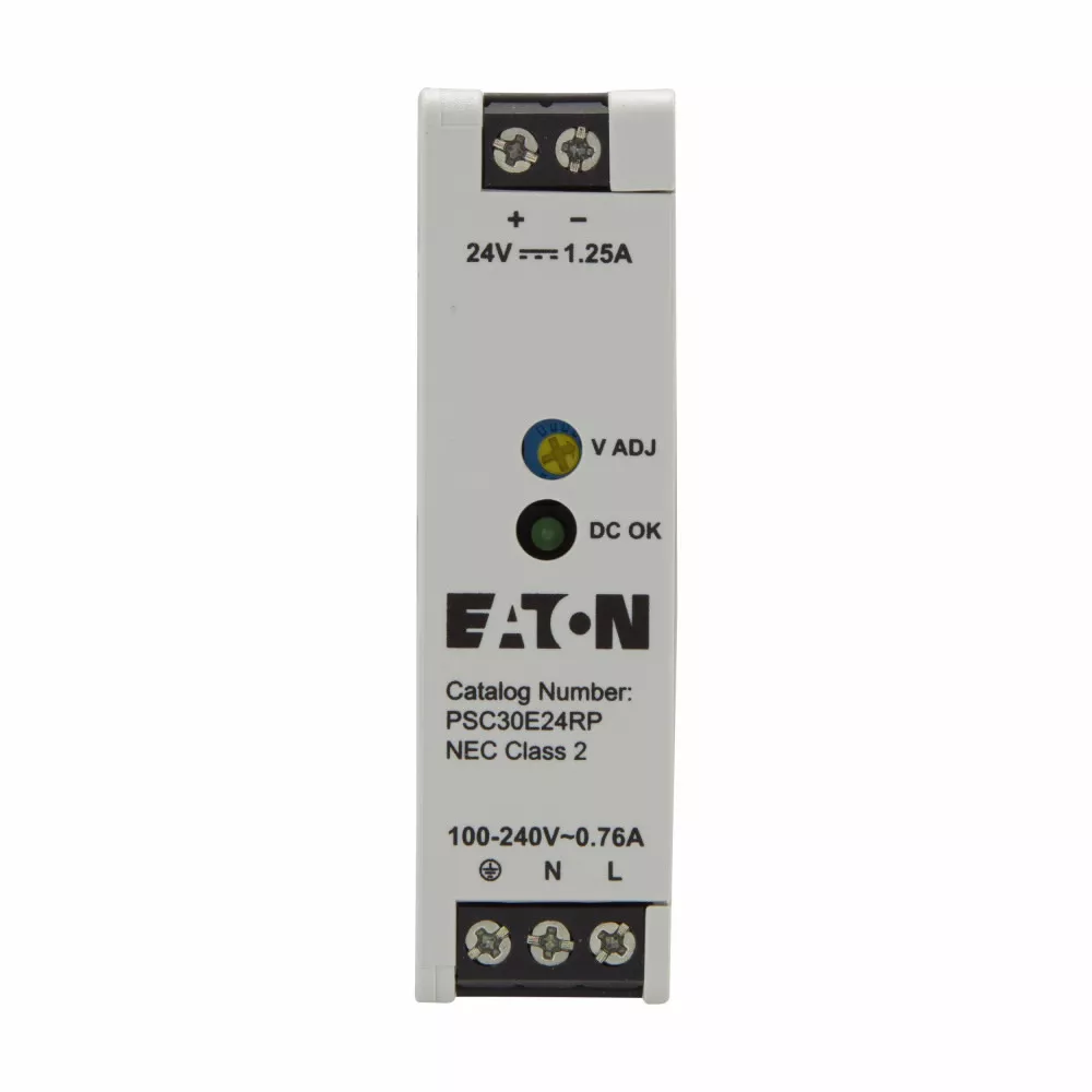 Cutler-Hammer PSC30E24RP PSC compact power supply, Compact - Finger Safe/Plastic, 24VDC 30W