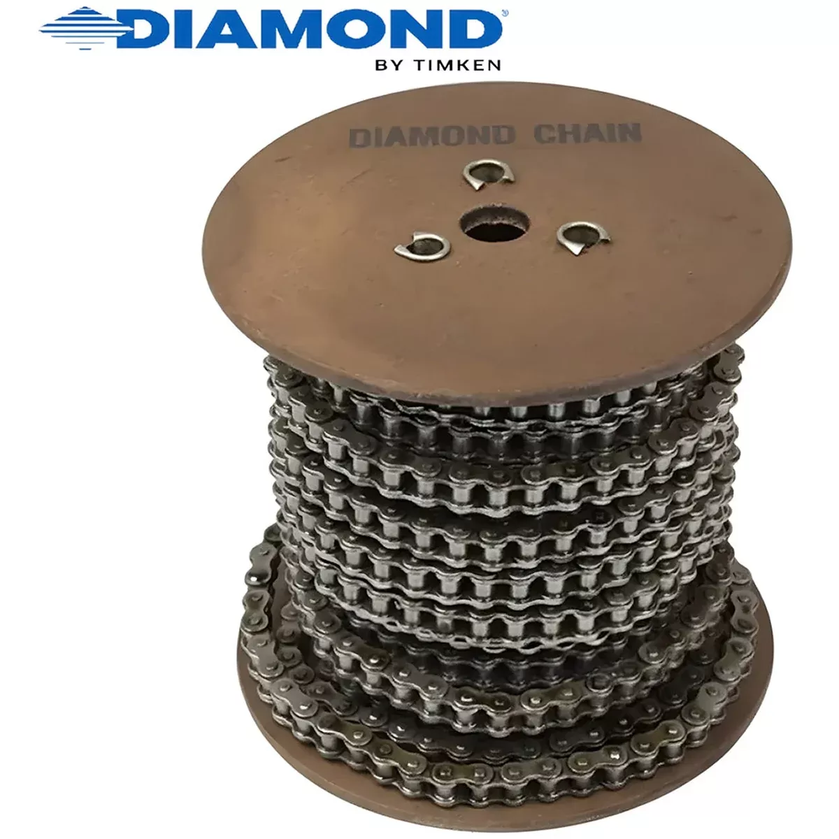 Diamond Roller Chain -#2040 Double Pitch x 50' Reel, priced per foot