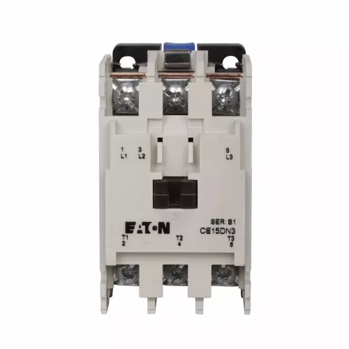 Eaton Electrical CE15DN3TB 24 Volt 27 Amp 3-Pole Non-Reversing IEC Contactor