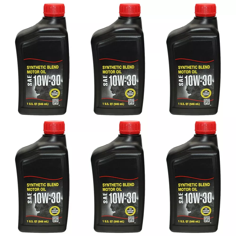 Engine Oil Set of Six 10w-30 32oz. Quart Bottles Fits Cub Cadet 490-000-C044