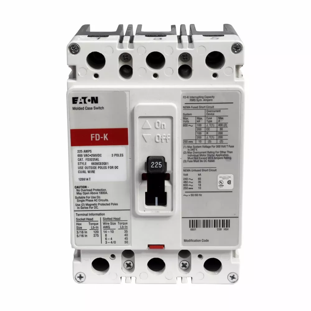 ETN FD3225K 3P MOLDED CASE SWITCH L