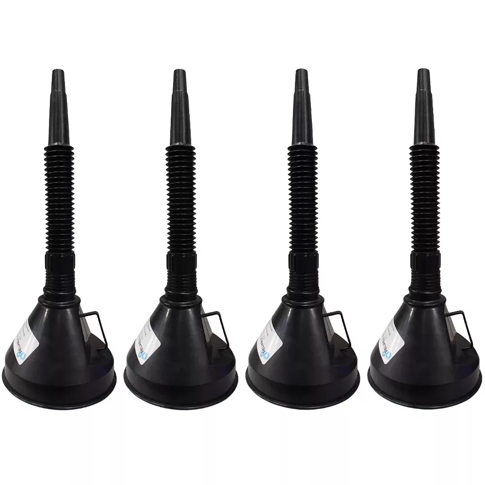 FOUR6" Diameter Funnels with Inside Screen and Bendable & Detachable Hose