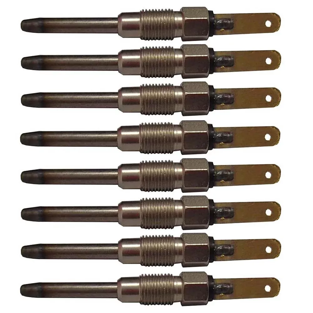 Glow Plug Set of 8 for 82-01 GM Chevy 6.2L 6.5L Diesel (2028)