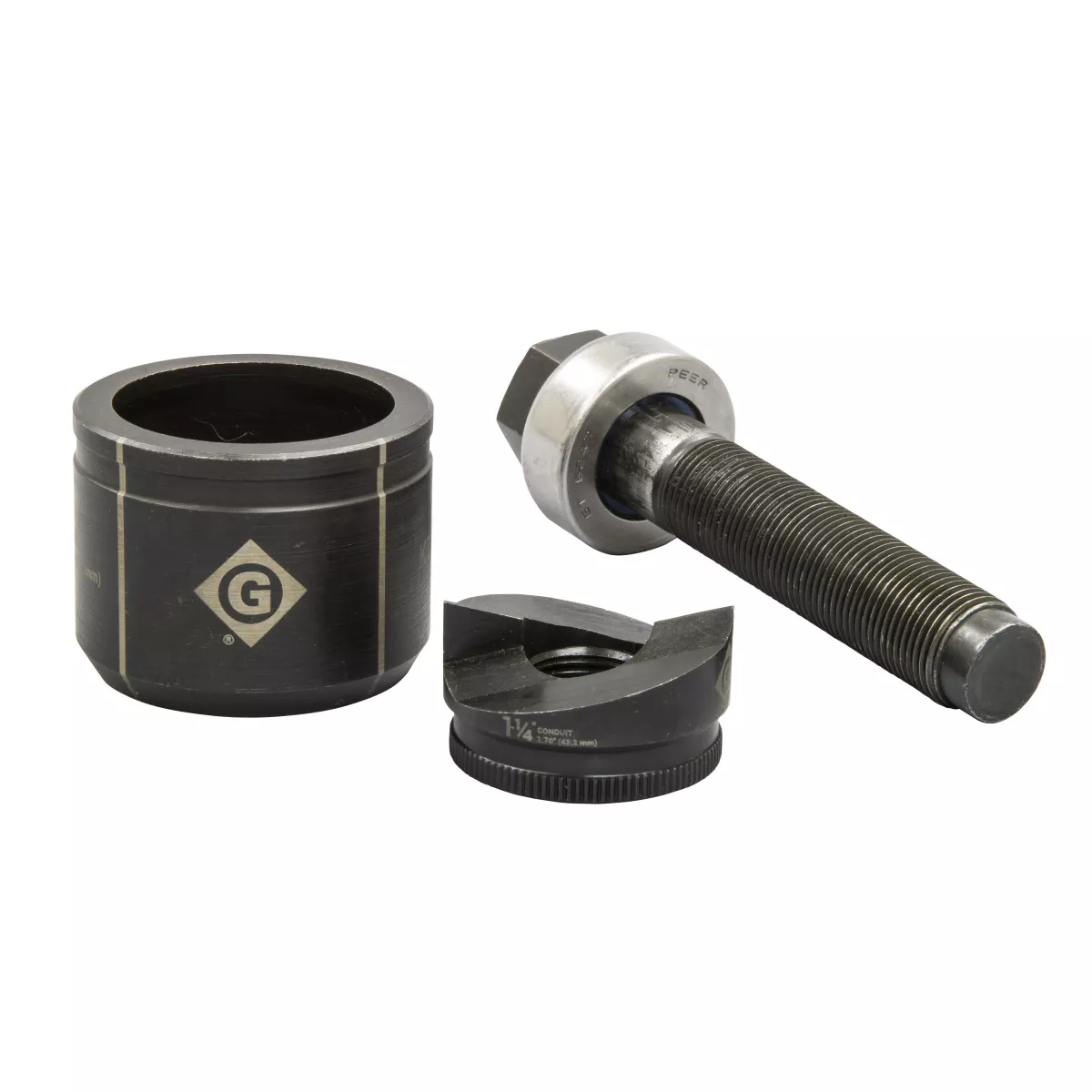 Greenlee K2bb-1-1/4 Ko Set, Sb, 1-1/4" Ccond