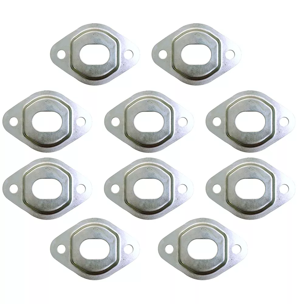 H87192 10-Pack Grain Head Finger Guide Hold Down Plates Fits JD 3300 4400 4420 +