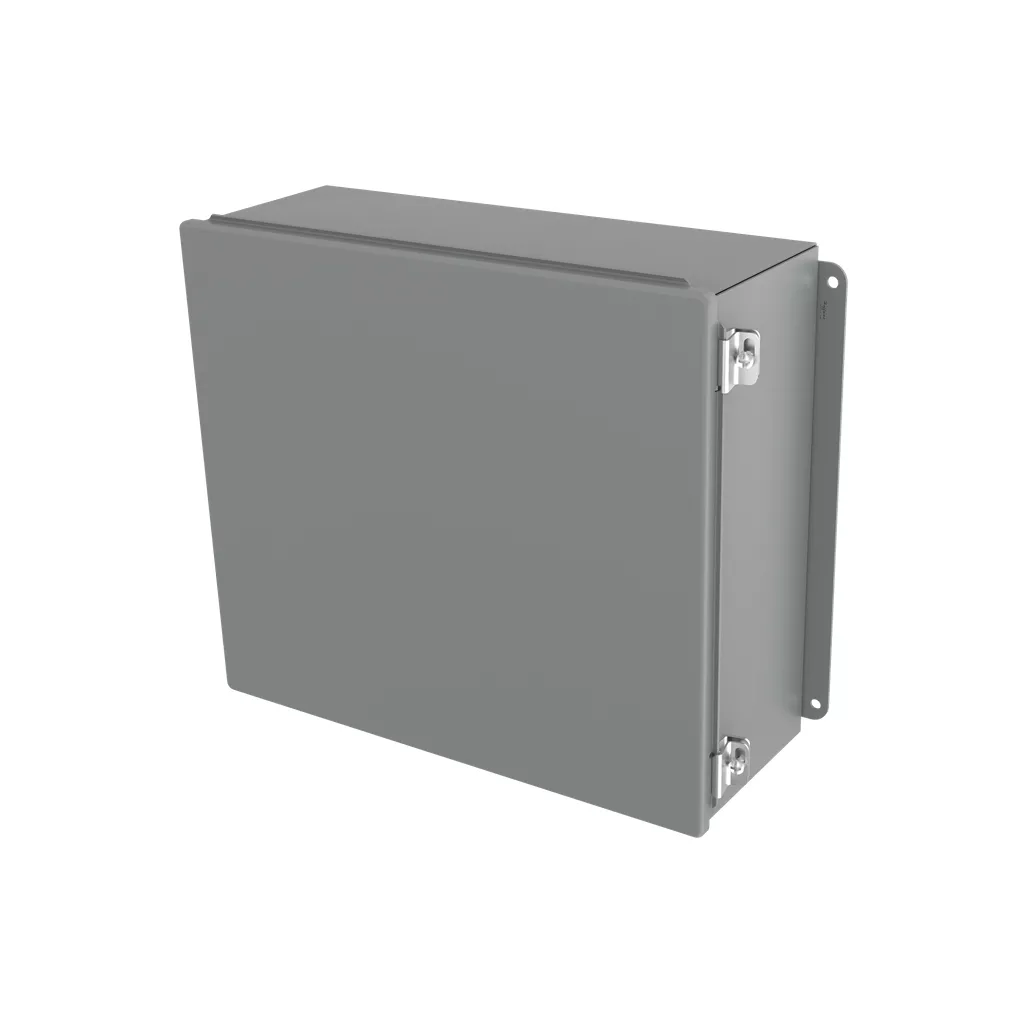 Hoffman A1210CHS Continuous Hinge Enclosure Clamps Short Side Type 12, 12" x 10" x 5", Gray, Mild Steel