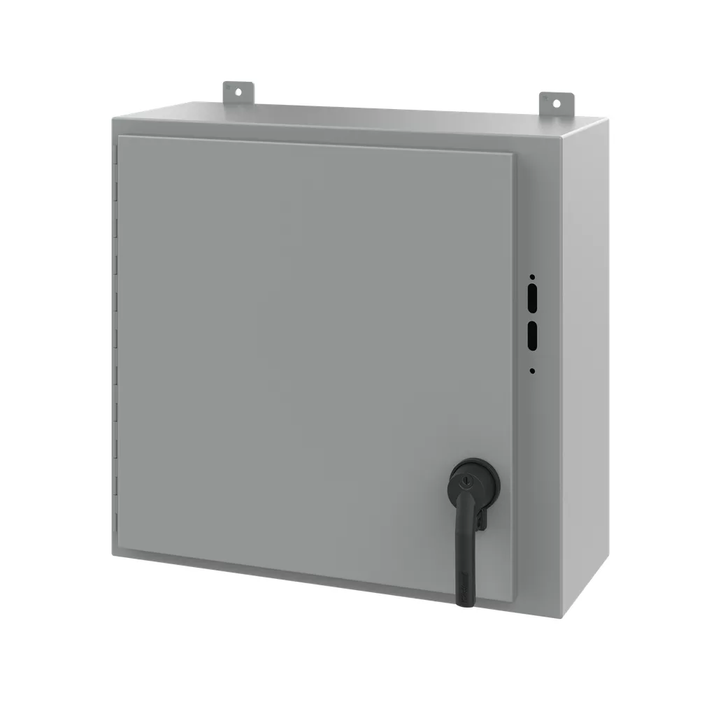 Hoffman A24SA2610LPPL Preferred Cutout, Disconnect Enclosure, Type 12, 24" x 25.38" x 10", Steel