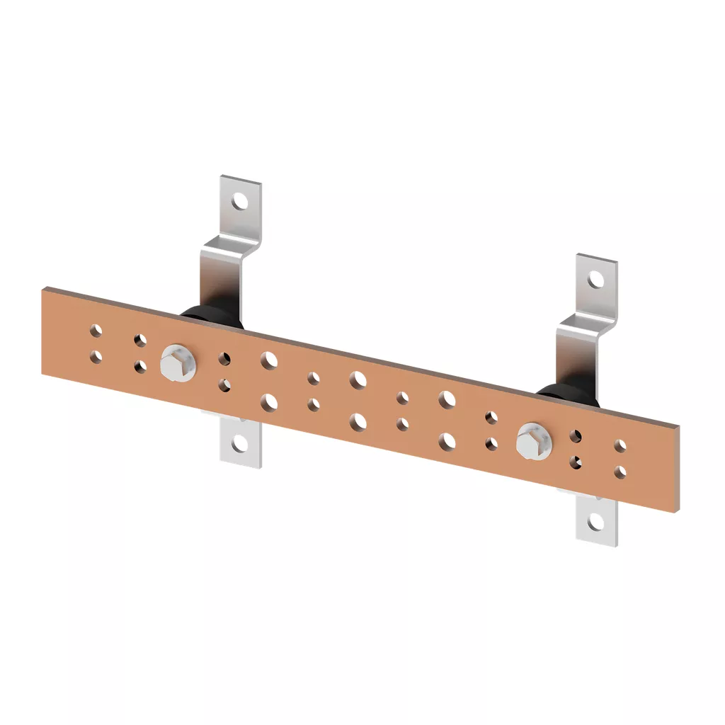 Hoffman DGTB216 Telecommunications Ground Bar Kits, 0.25" x 2" x 16", Copper