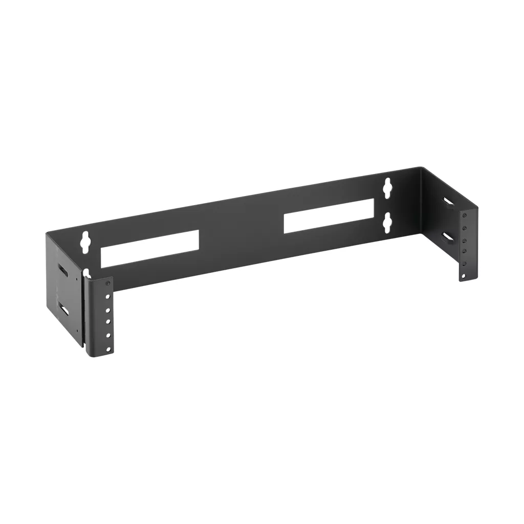 Hoffman E19HPM8U 19-in. Hinged Wall-Mount Panel, 19in, 8U, Black, Steel