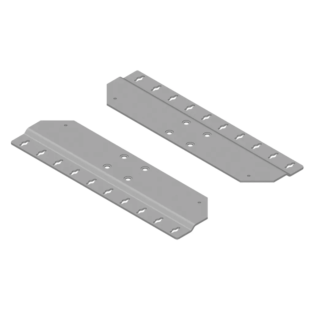 Hoffman EMB1 Wall Mounting Bracket, 1.73x 30.20" x 21.26, Lt Gray, Aluminum