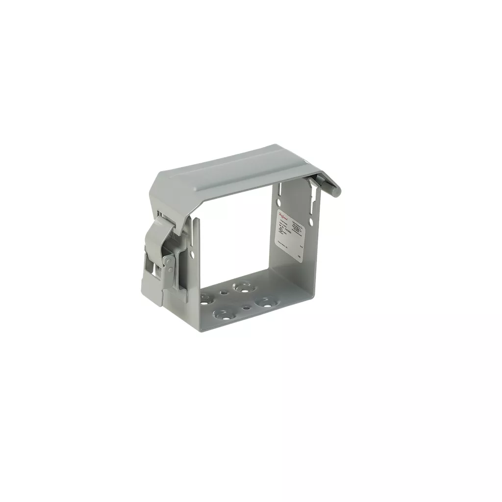 Hoffman F44T3RUC U-Connector, fits 4" x 4", Gray, Steel