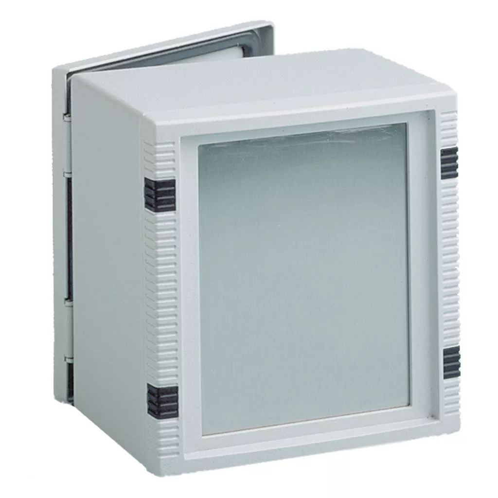 Hoffman LBF2525 Fixed HMI Bezel, fits 250x 250mm, Zinc