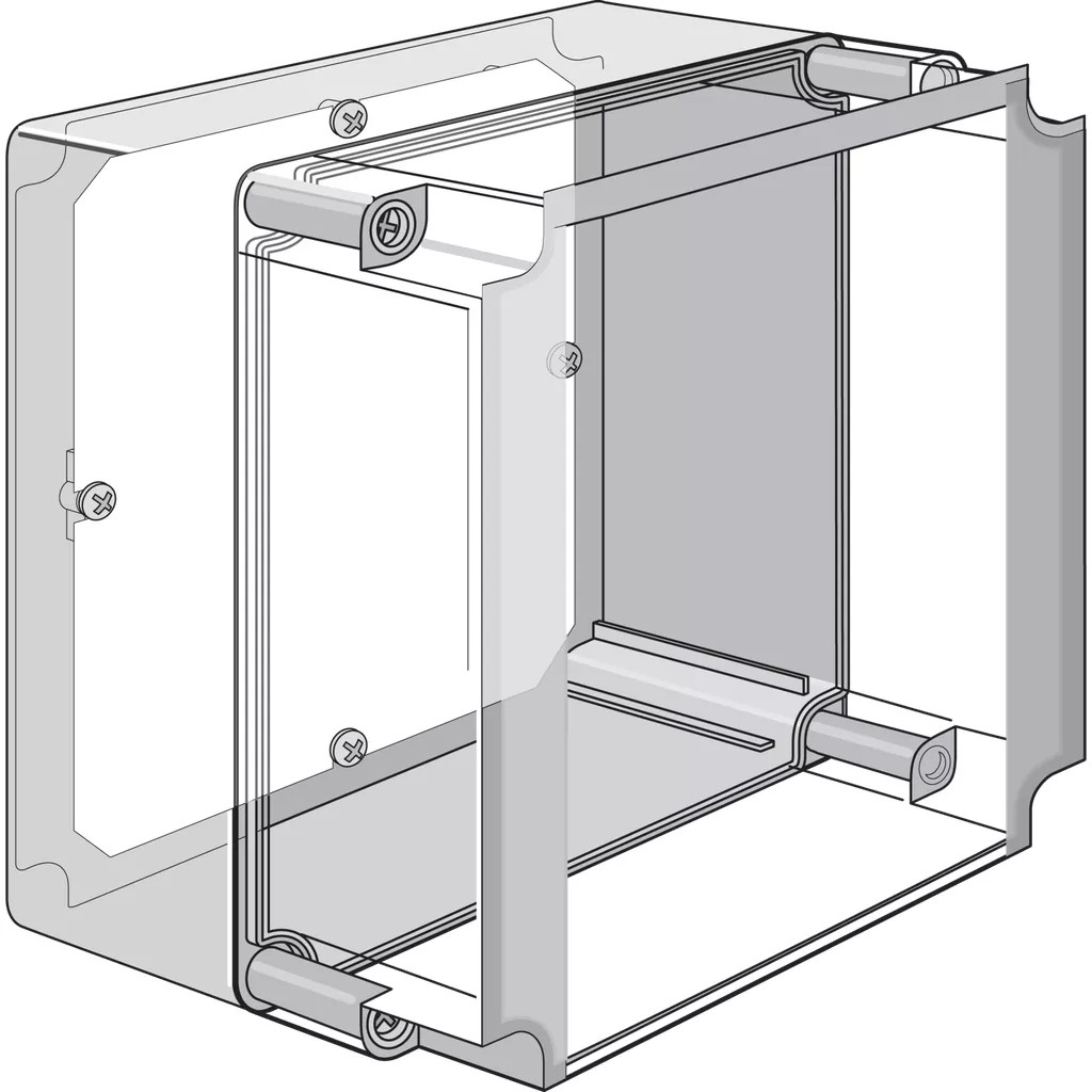 Hoffman Q1813PE 148 x 98mm QLINE-E Panel, Steel