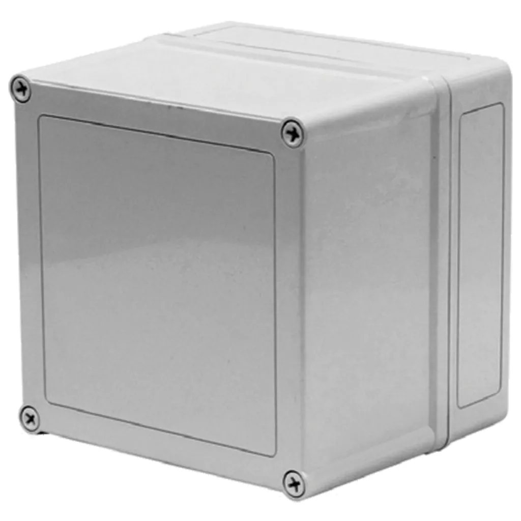 Hoffman VM776 VM Flat Opaque Screw Cover Type 4X, 7.00x7.00x6.02, Lt Gray, Polyester
