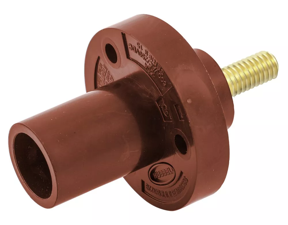 Hubbell HBL15MRSR SINGLE POLE SER 15 INLET, STUD, 150A, RD