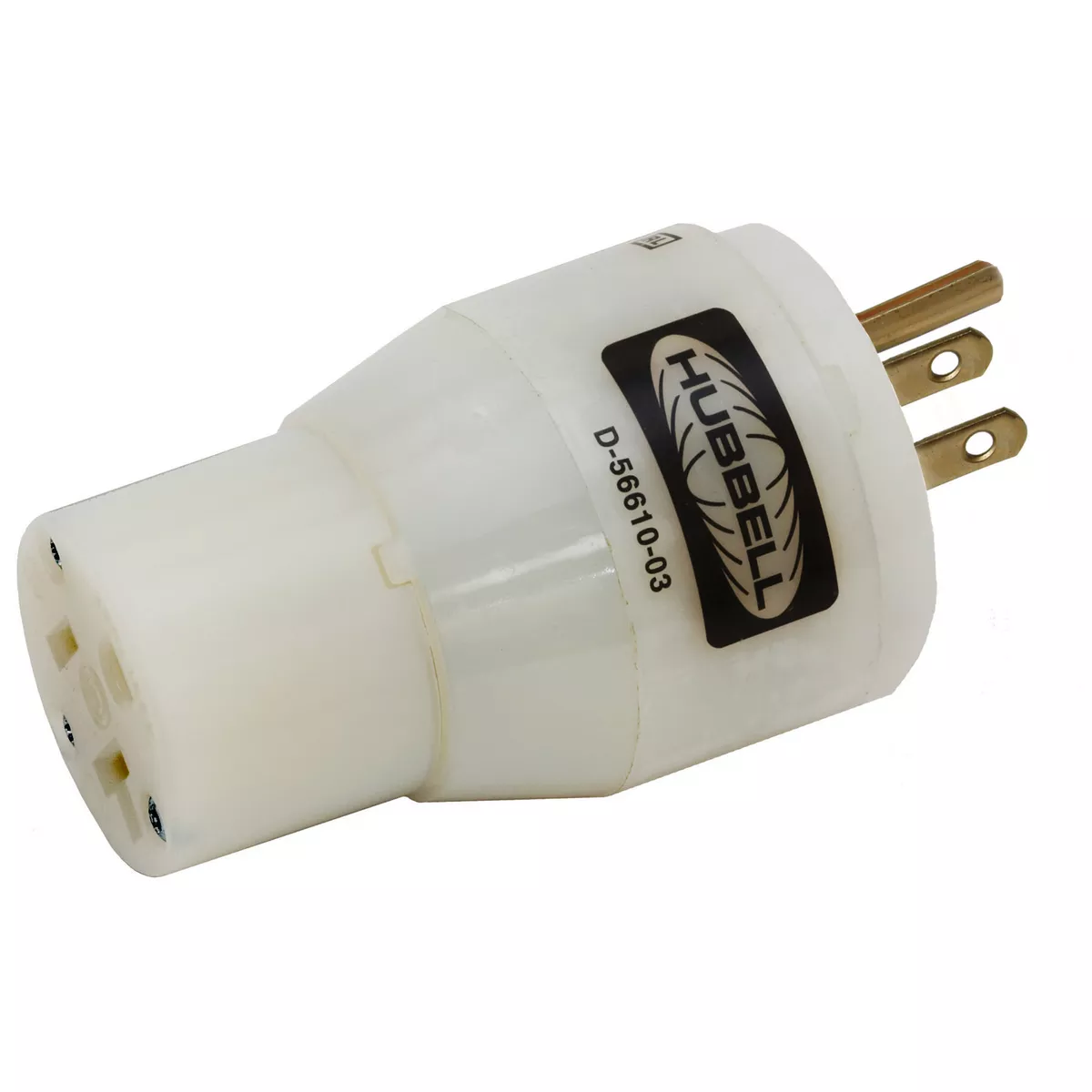 Hubbell HBL2270ADAPTER, NEMA 5-15P TO NEMA 5-20R