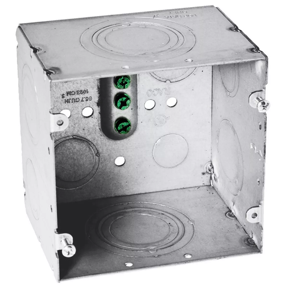 Hubbell HBL260 WALLBOX, 2-GANG, 3.25" D, DATA BOX