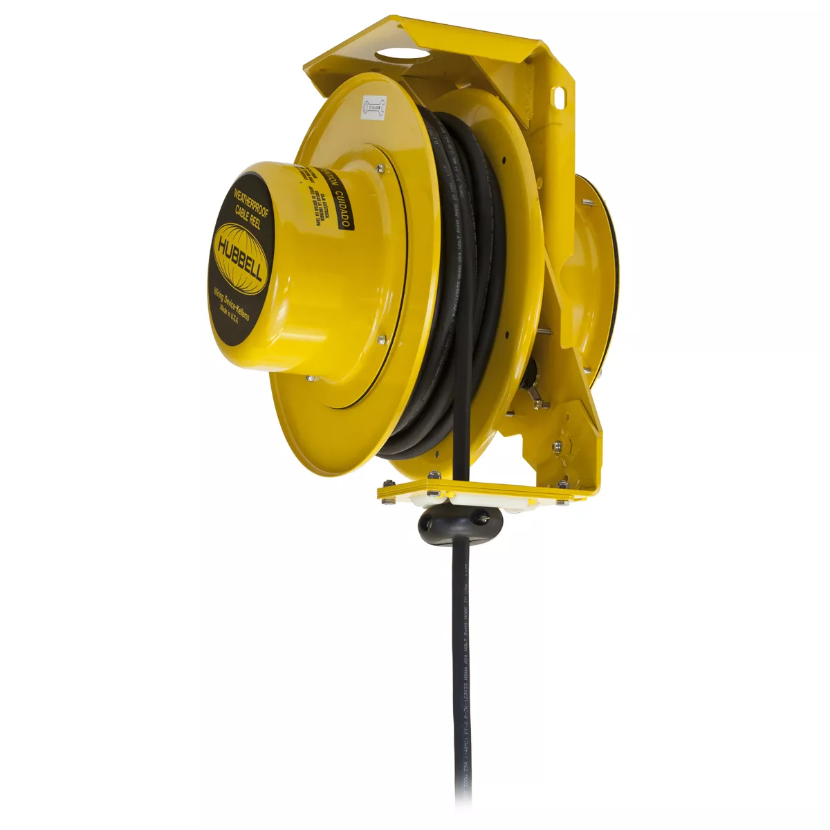 Hubbell HBL501242W w/PROOF ELEC REEL, 50', 12/4 SO CORD