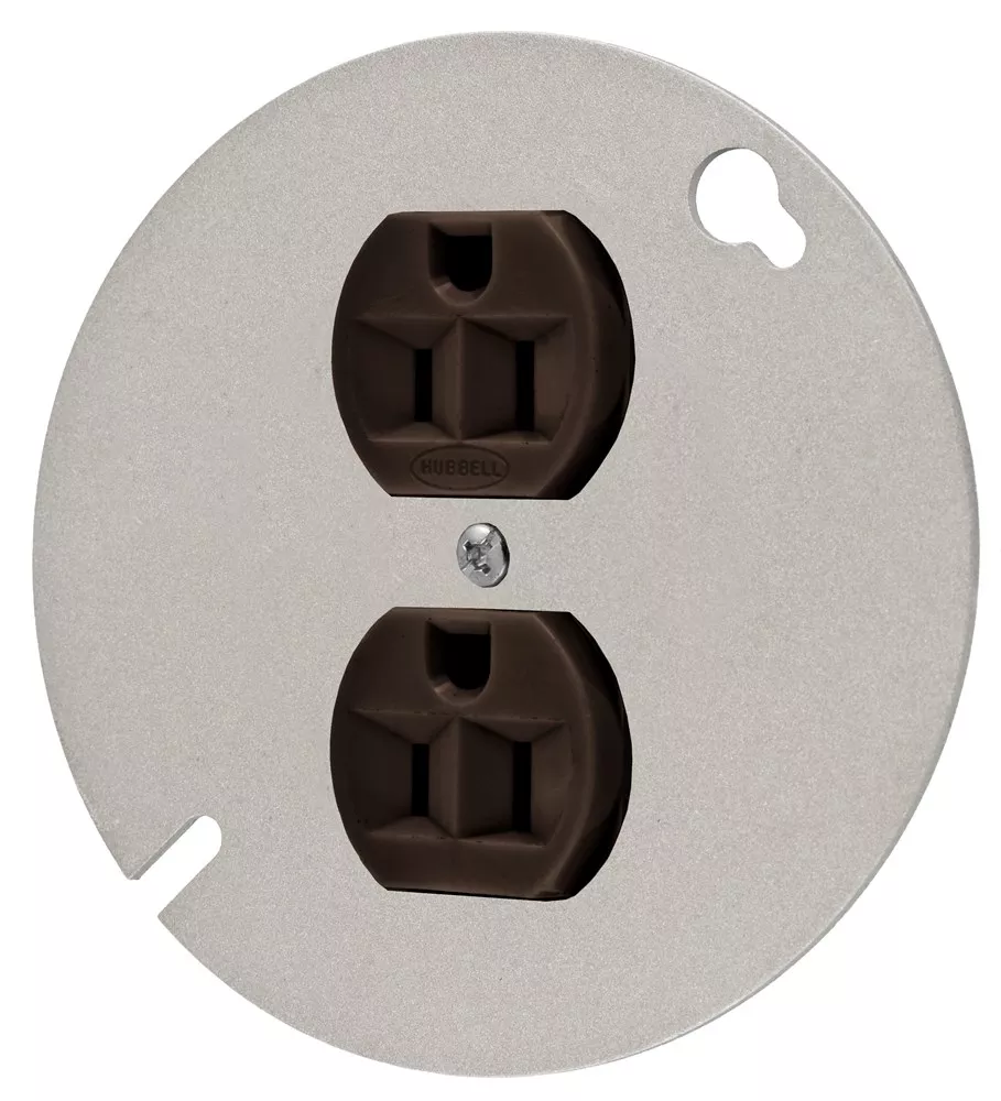 Hubbell HBL5253 5-15R NEMA 4 Inch Round Cover Receptacle