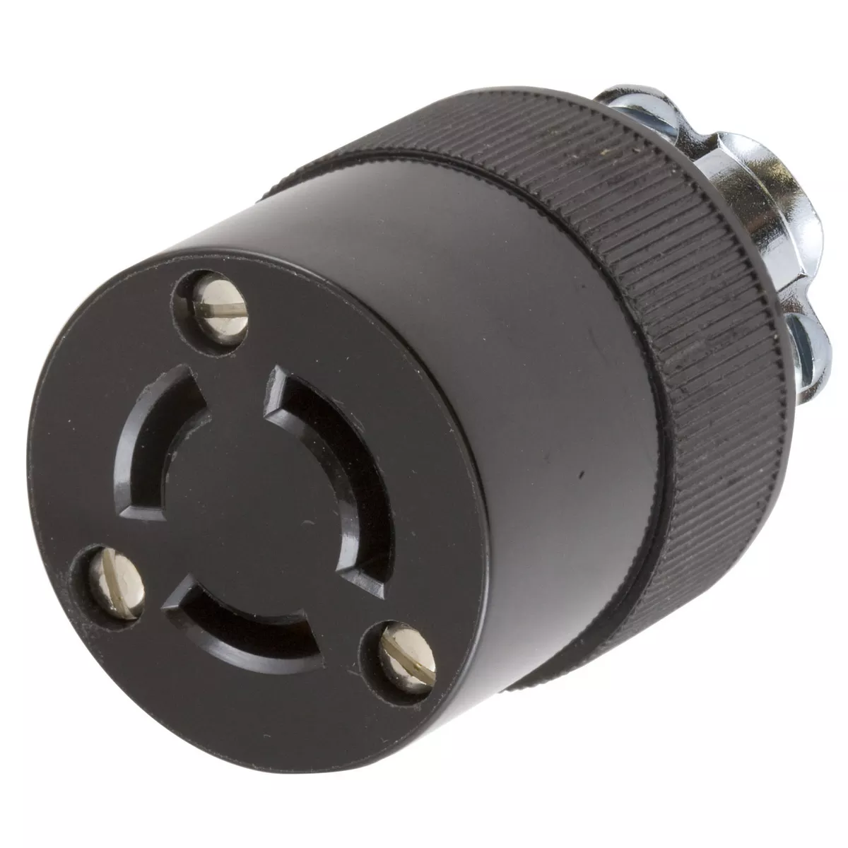Hubbell HBL7555G Locking Connector, 2P3W, 10A 250V/15A125V