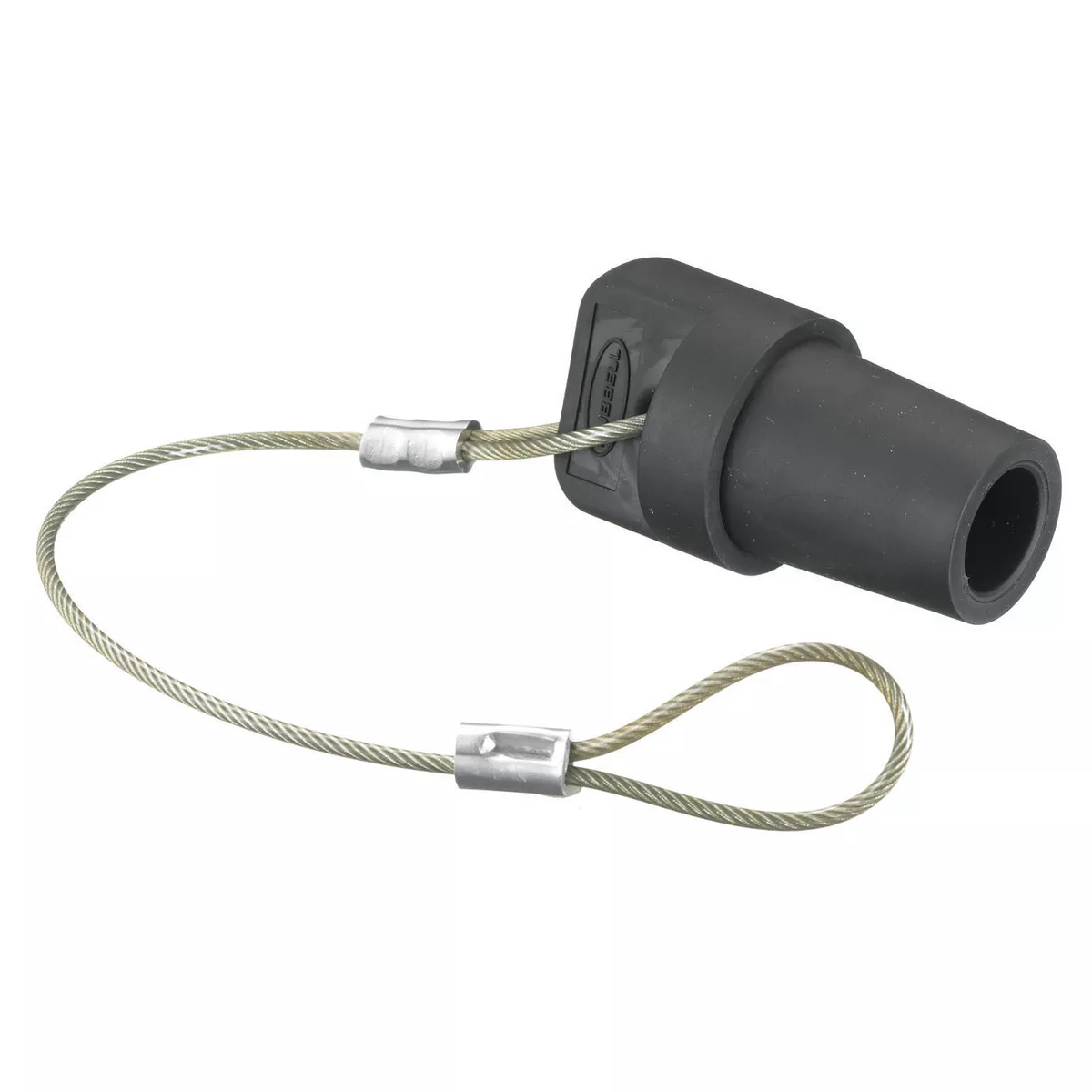 Hubbell HBLMCAPBK Single Pole, Male CAP, BLACK