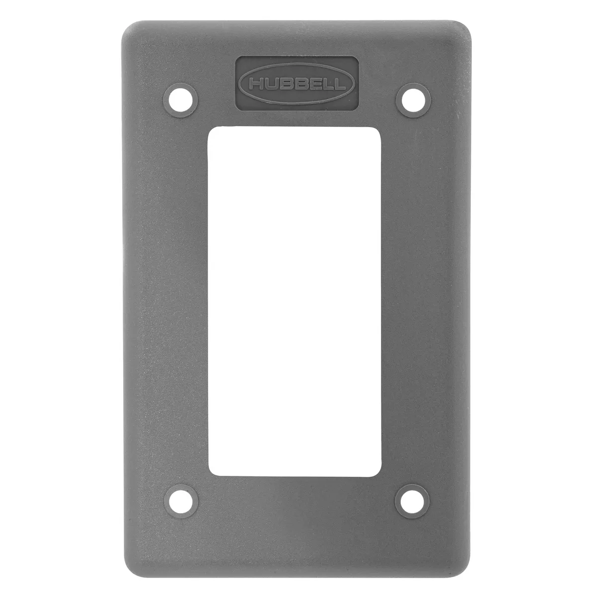 Hubbell HBLP26FS POB COVER PLATE, GFCI, GRAY