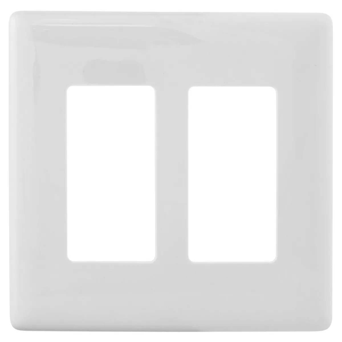 Hubbell NPS262W WALLPLATE 2G DEC SNAP-ON, WHITE