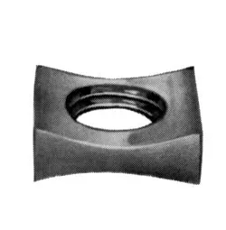 Hubbell Power 3515 1 Inch Galvanized Steel Square Curved Locknut