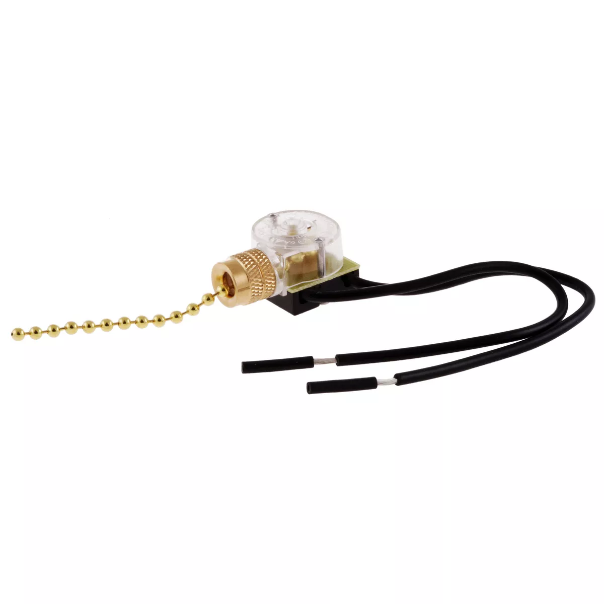Hubbell RL121 PULL CHAIN SPST SWITCH 6A 125V BRASS