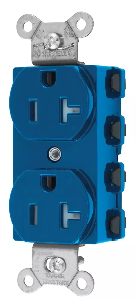 Hubbell SNAP5362BLTRA S-CONNECT DUP 20A/125V TR BL
