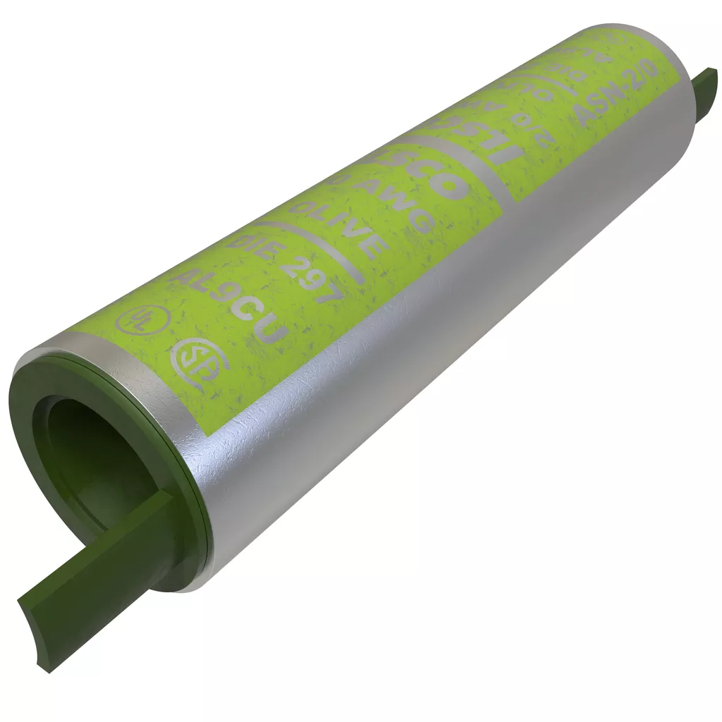 Ilsco ASN-2/0 SureCrimp Aluminum Compression Sleeve, Conductor Size 2/0, Tin Plated, UL, CSA