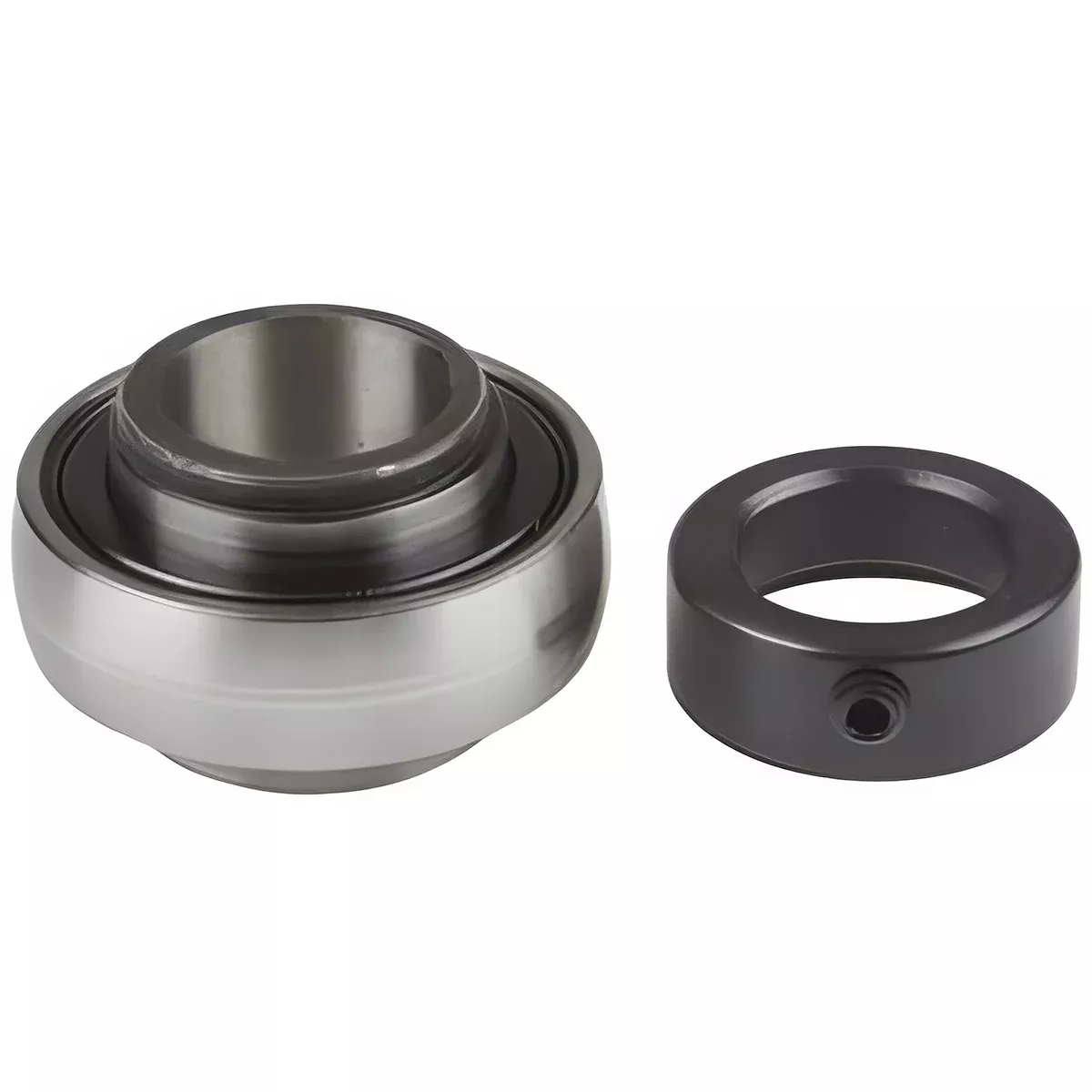 INSERT BEARING WITH LOCK COLLAR - 1-1/8" BORE-WIDE INNER RING - SEALED, WHILE SUPPLIES LAST