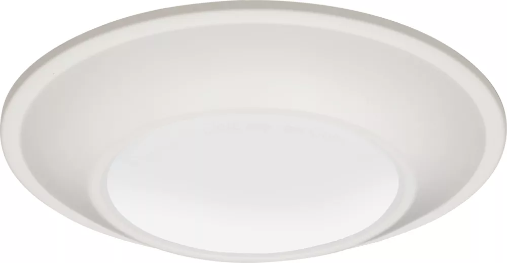 Juno JSBT-4IN-SWW2-90CRI-WL-MW-M6 4" SlimBasics Tapered Switchable LED Surface Mount Disk Light, 3000K/4000K/5000K, 90CRI, Wet Location, JBox Installation, Matte White