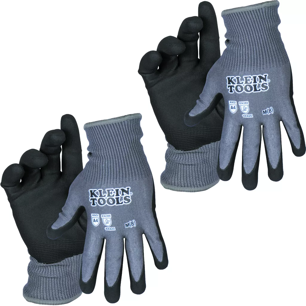 KLEIN 60588 A4 Cut Knit Dipped Glov
