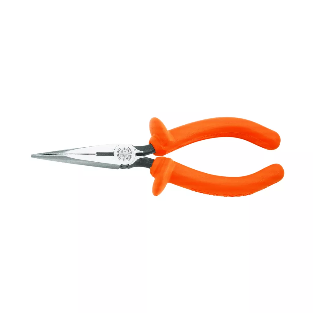 Klein D203-6-INS 6 Inch Side Cutting Insulated Standard Long Nose Pliers