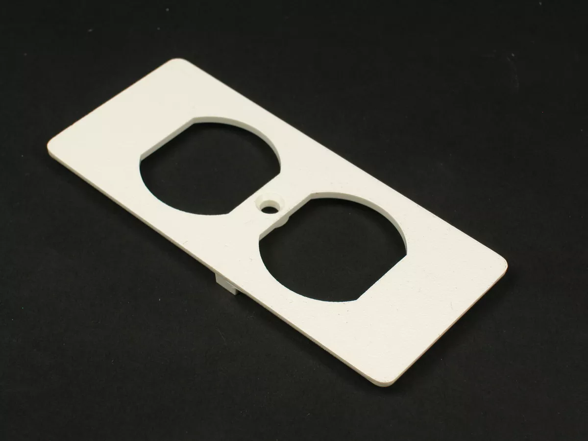 LCAN 5507D-BK NM DUPLEX FACEPLATE 5
